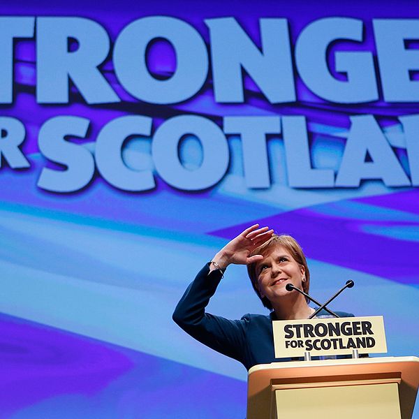 Nicola Sturgeon, ledare för det skotska nationalistpartiet (SNP).