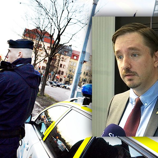 En polis på jobbet och HR-chefen för polisregion Bergslagen.