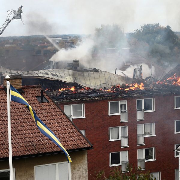 Den omfattande brand som rasade i Linköping förra veckan tros vara anlagd.