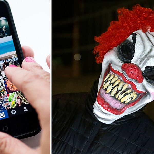 En clownliknande figur i sociala medier oroar elever på Gullbrandstorpsskolan.