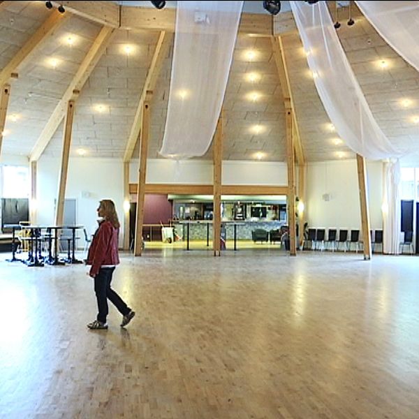 Dansbanan på danspalatset Kaskad i Växjö, som ska rivas