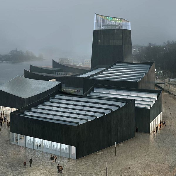 Skiss av det nya Guggenheimmuseet.
