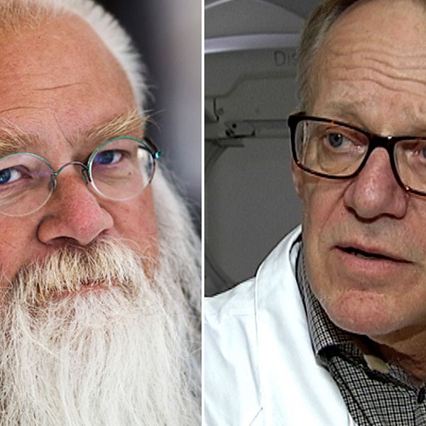 Peter Nordqvist, generalsekreterare på Hjärtebarnsförbundet och Jan Sunnegårdh professor och överläkare i barnkardiologi på Drottning Silvias barnsjukhus