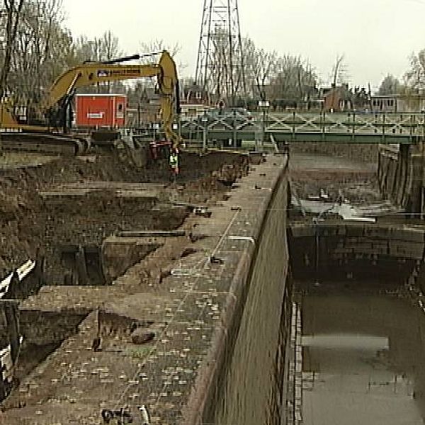 Slussen i Borenshult renoveras