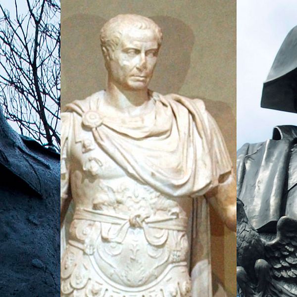 Churchill, Julius Ceasar och Napoleon.