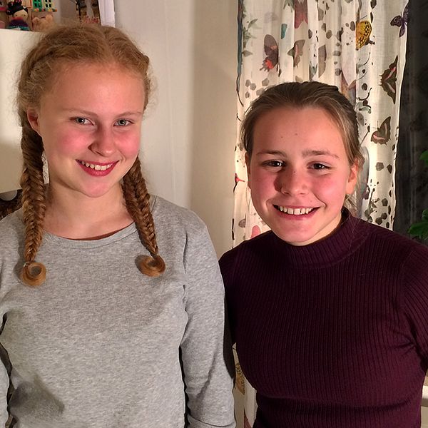 Svenska ungdomars hälsa kartläggs. Maja och Frida är två av dem som deltagit.
