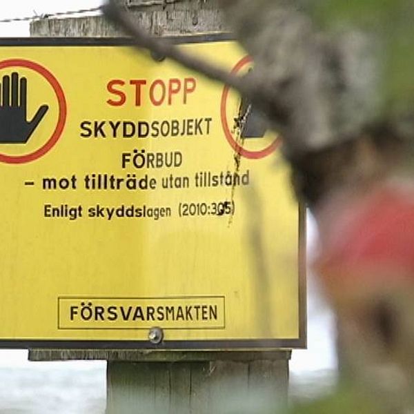 Skylt skyddsobjekt förbud, försvarsmakten