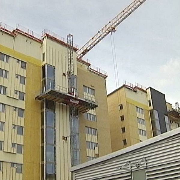 Bild på tidigare bygge på Öbacka.