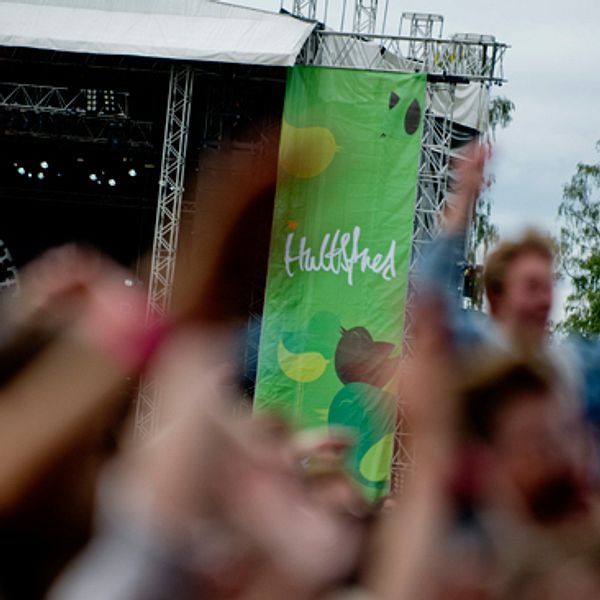 Hultsfredsfestival i Hultsfred.