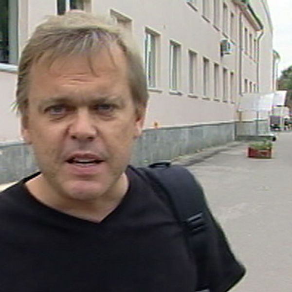 Bert Sundström i Ryska Beslan rapporterande när stormningen av skolan började.