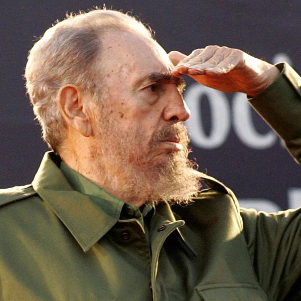 Fidel Castro på besök i Argentina 2006.