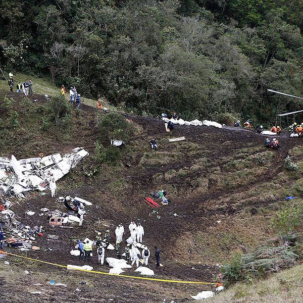 Flygkraschen i Colombia