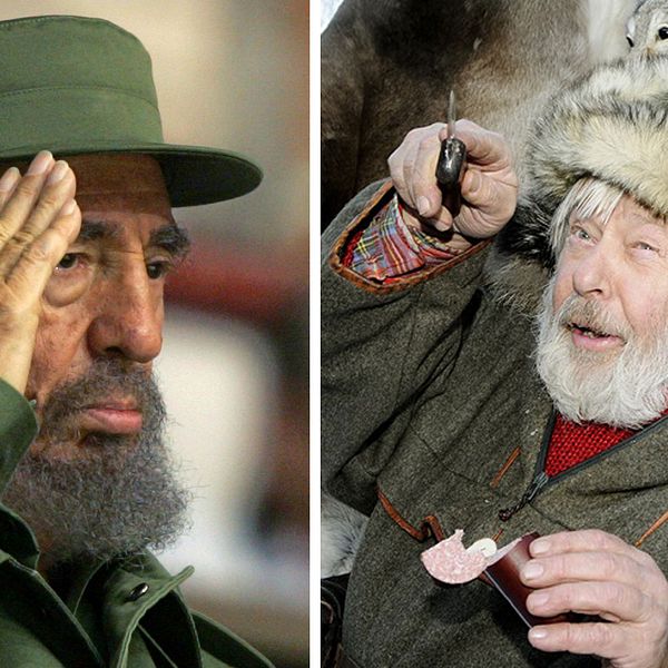 Fidel Castro skakade hand med Vild-Hasse