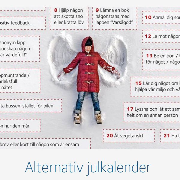 Julkalender, alternativ, svenska kyrkan