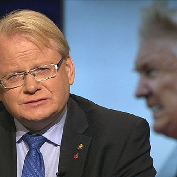 Försvarsminister Peter Hultqvist (S) i SVT:s Agenda.