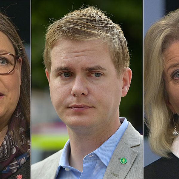 Gymnasieminister Anna Ekström (S) och Camilla Waltersson Grönvall, Moderaternas skolpolitiske talesperson var oense i SVT:s Agenda om huruvida Ekström och skolminister Gustav Fridolin (MP) är överens om politiken.