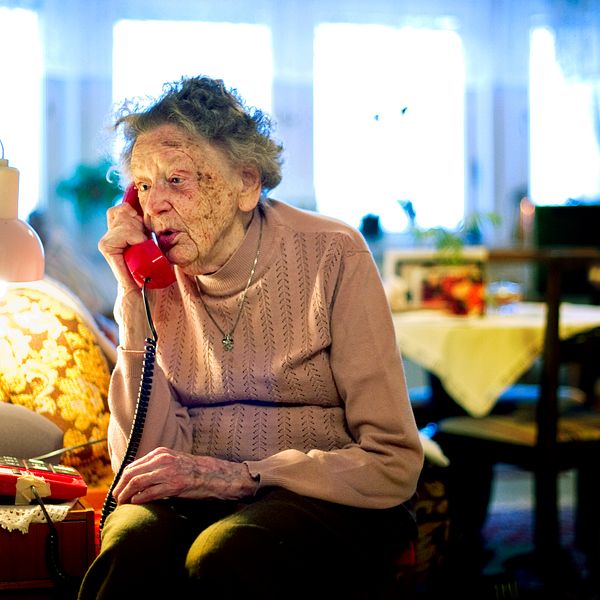Alice Östlund är nu äldst i Skandinavien. Bilden är tagen strax innan hon fyllde 104 år.