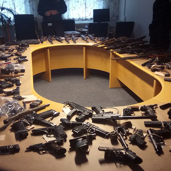 600 vapen hittas varje år i Malmö.