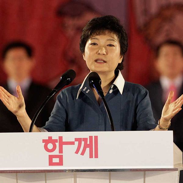 Park Geun-Hye, Sydkoreas president.