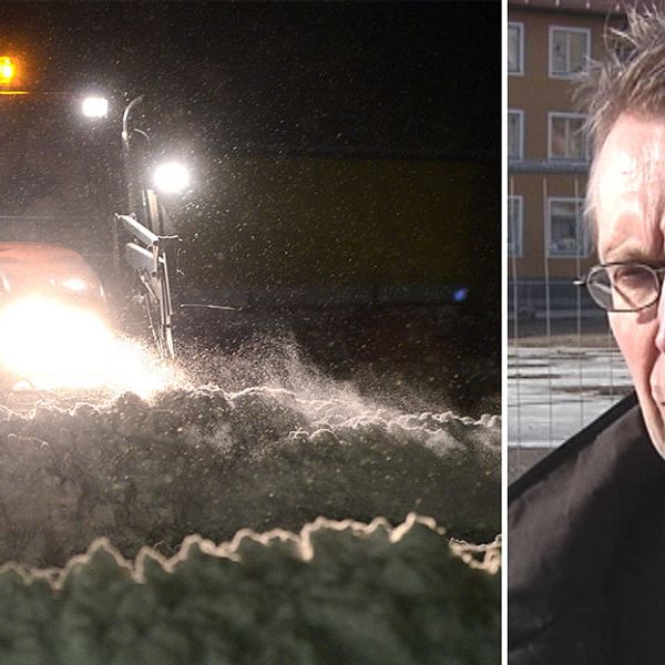 Kommunalrådet Anders Wikman råkade ut för en halkolycka men vill inte skylla på snöröjningen.