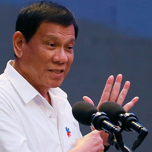 Filippinernas president Rodrigo Duterte