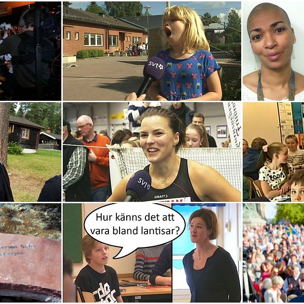 Collage över bilder från artiklar