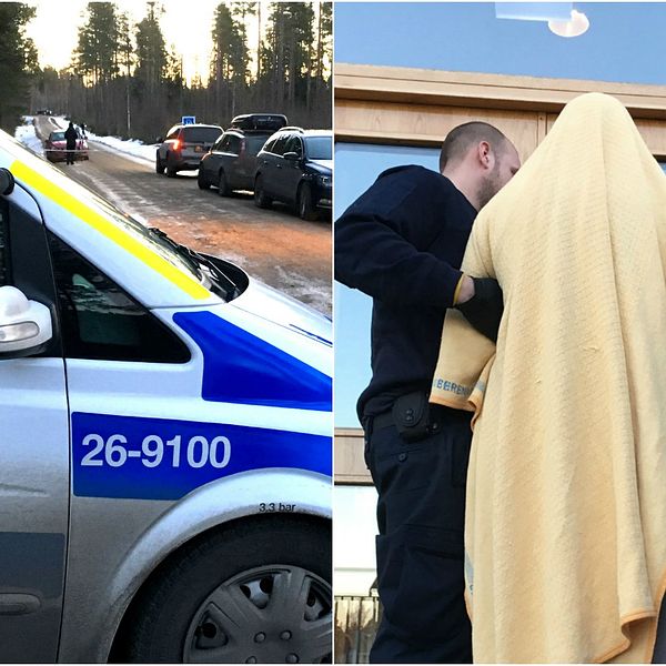 Hudiksvall, misstänkt dubbelmord, en person gripen