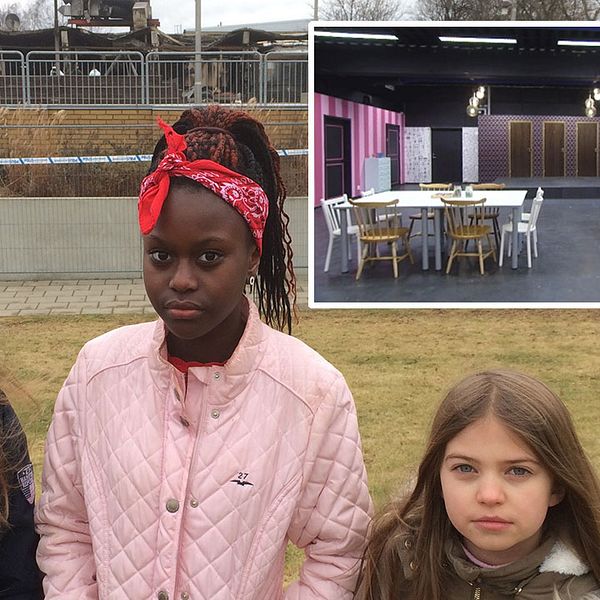 Lindrita Peci, 12 år, och hennes kompisar fick sin tjejklubb förstörd i branden på Pilängstorget i Landskrona.