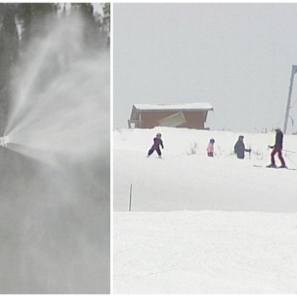 Mer konstsnö i slalombackarna