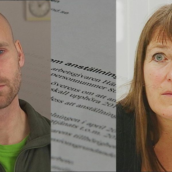Håkan Lönnefors fd fritidschef i härnösand och Sara Kullgren chefsjurist Ledarna.