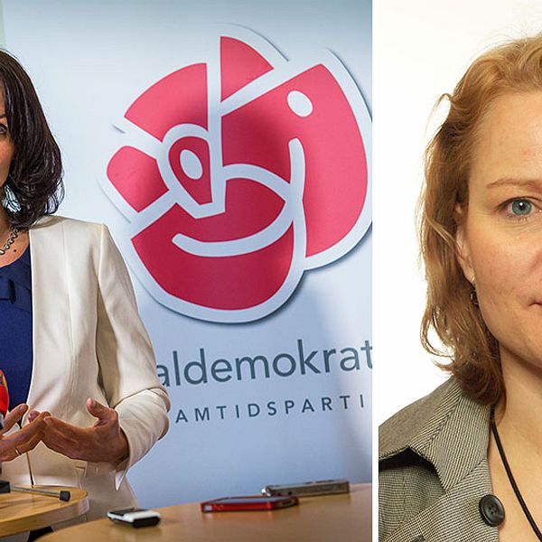 Veronica Palm till vänster, Teres Lindberg till höger.