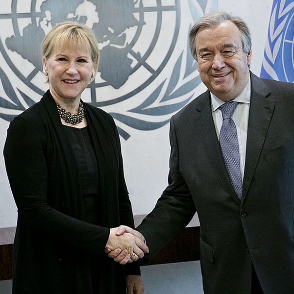 Margot Wallström och António Guterres.