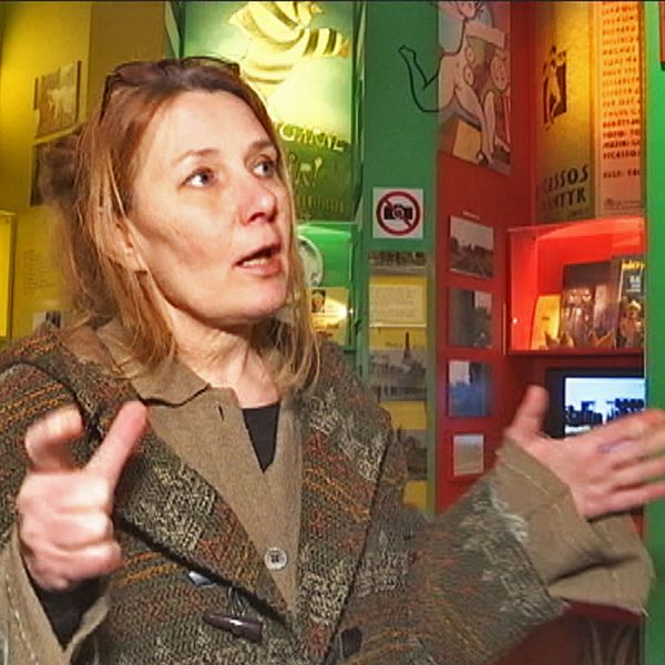 Matilda Pyk på Hasse & Tage-muséet har visionen att världens minsta museum ska växa