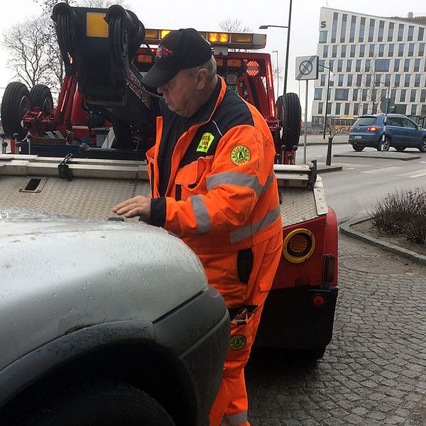 bärgning av bil i Burlöv p-böter