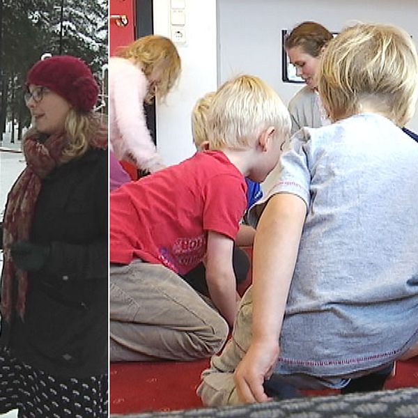 Josefin Eman och Liv Öberg har tagit upp kampen mot stora barngrupper på förskolorna.