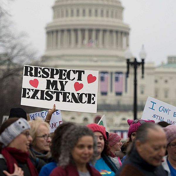Demonstranter i Washington