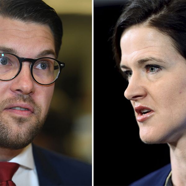 Jimmie Åkesson och Anna Kinberg Batra.