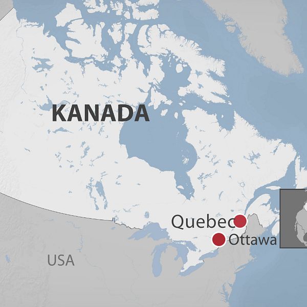 Enligt polisen i Quebec har minst sex personer dödats och åtta skadats i terrordådet.
