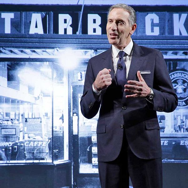 Howard Schultz, vd och styrelseordförande i Starbucks.