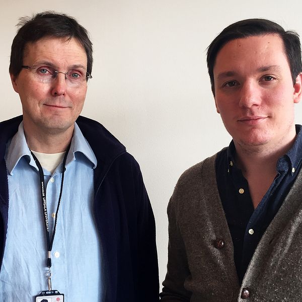 Professor Tomas Furmark och doktoranden Philip Linder är båda involverade i den nya VR-studien.