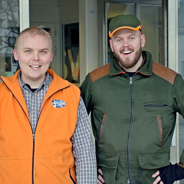 Bröderna Billy och Leif Öhman i humorserien Nordic Hillbillies.