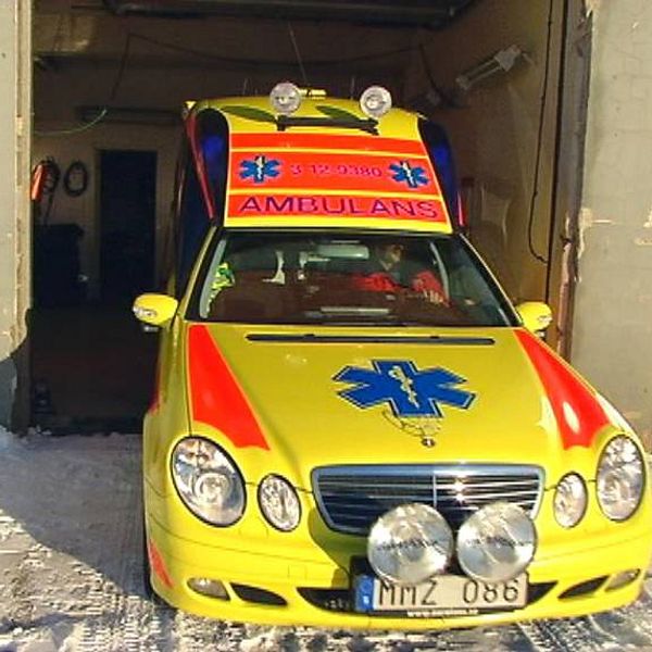 Ambulansen i Dorotea. Arkivbild.