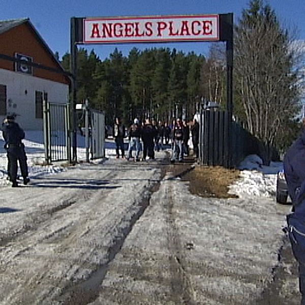 Hells angels klubblokal utanför Karlstad