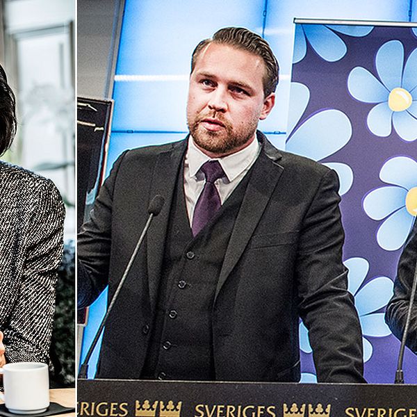 Anna Kinberg Batra och Mattias Karlsson och Jimmie Åkesson