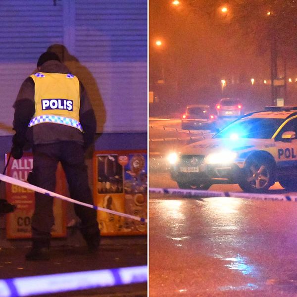 Polisen har spärrat av ett större område i Malmö där flera tomhylsor hittats.