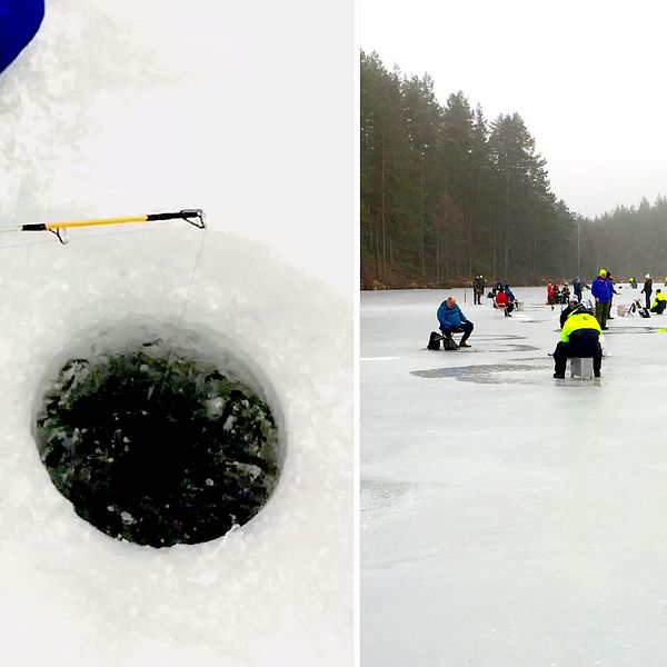 Pimpelhål och pimplare på Tattartjärnen