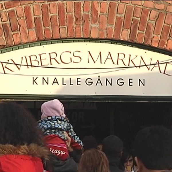 Ingången till Kvibergs marknad