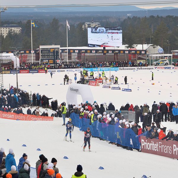 Vy över Hällåsen under SM-veckan.