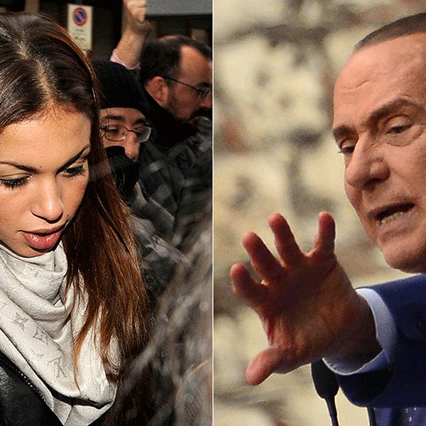 Karima el-Mahroug, kallad Ruby, och Silvio Berlusconi.