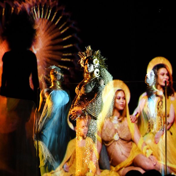 Beyoncé framträdde som madonnan